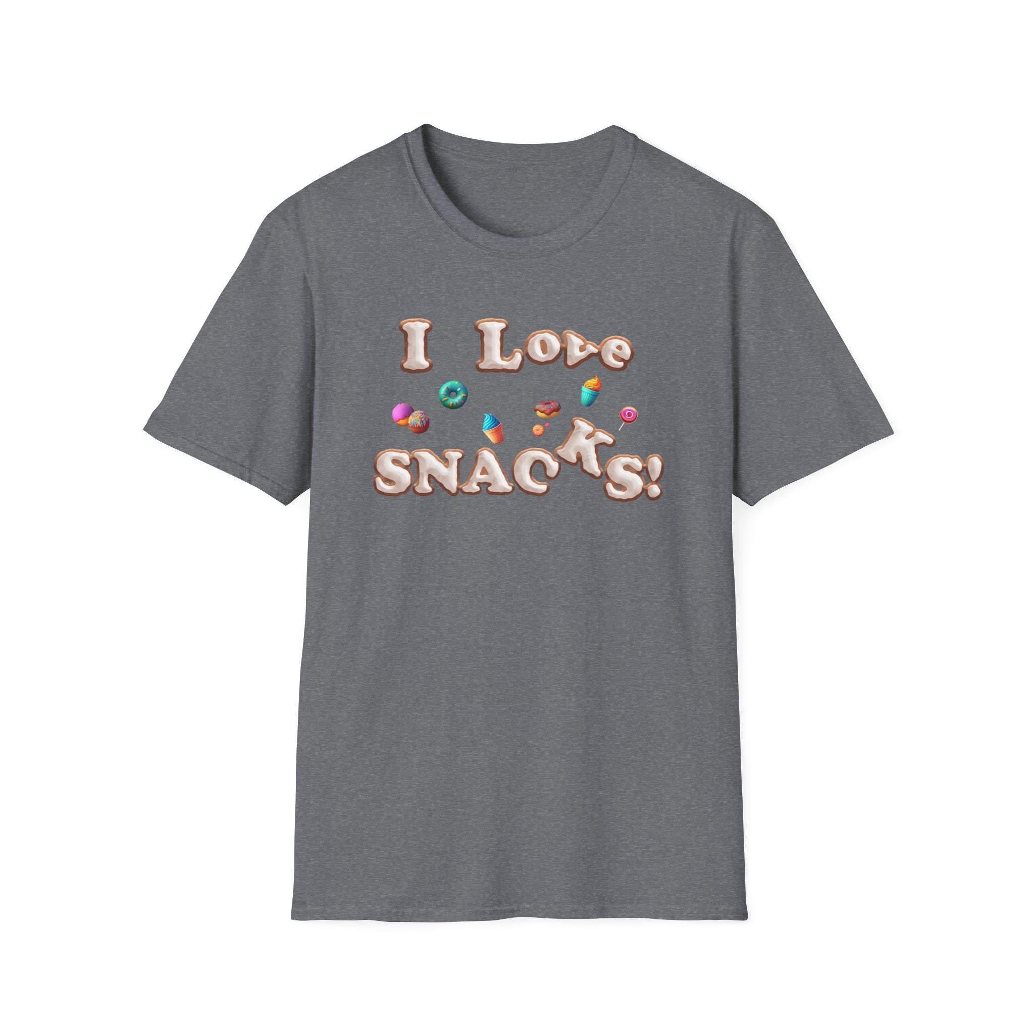 I Love Snacks T-Shirt — Cute Snack Lover Graphic Tee