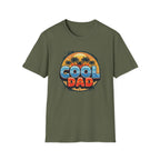 Cool Dad T-Shirt – Retro Sunset Palm Fathers Tee