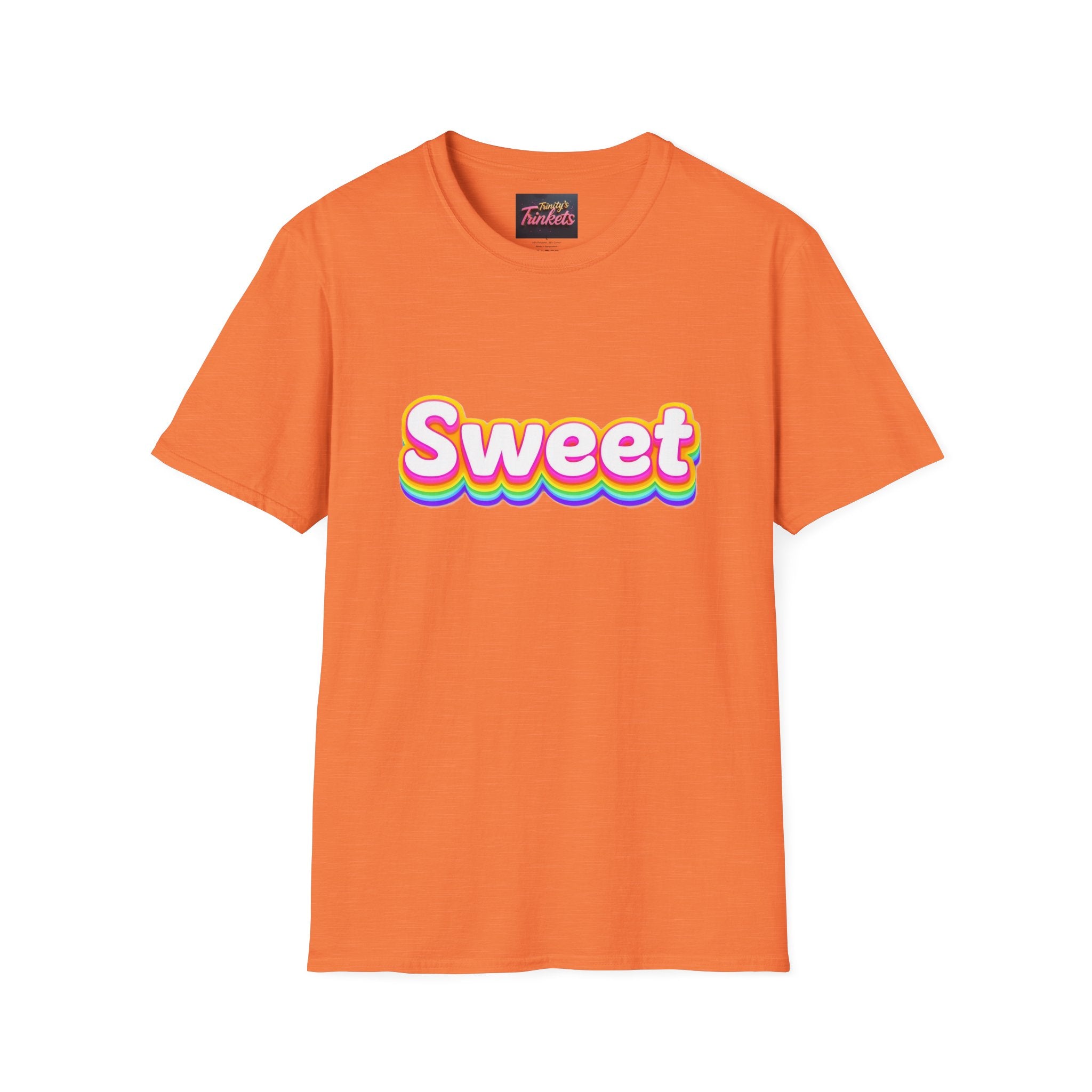 Sweet Rainbow T-Shirt — Retro Colorful Graphic Tee