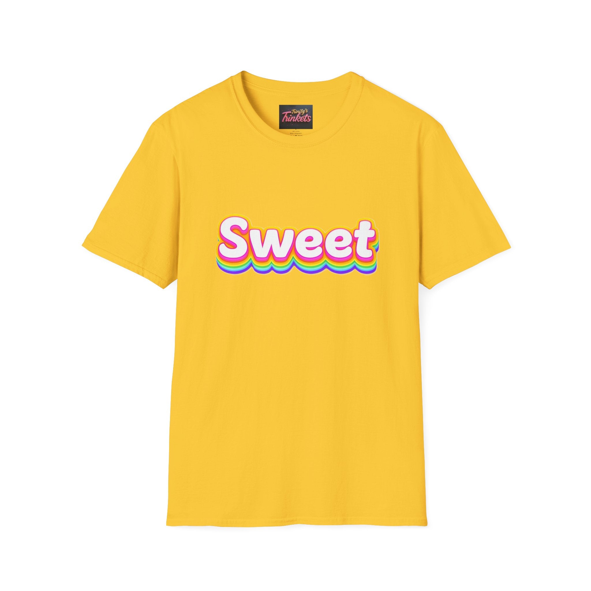 Sweet Rainbow T-Shirt — Retro Colorful Graphic Tee