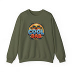Cool Dad Crewneck Sweatshirt — Retro Sunshine Palm Beach Graphic