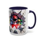 Power Rangers Coffee Mug — Retro Superhero Team Design (11/15 oz)