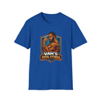 Van's Total Fitness T-Shirt | Muscular Bodybuilder Logo Tee