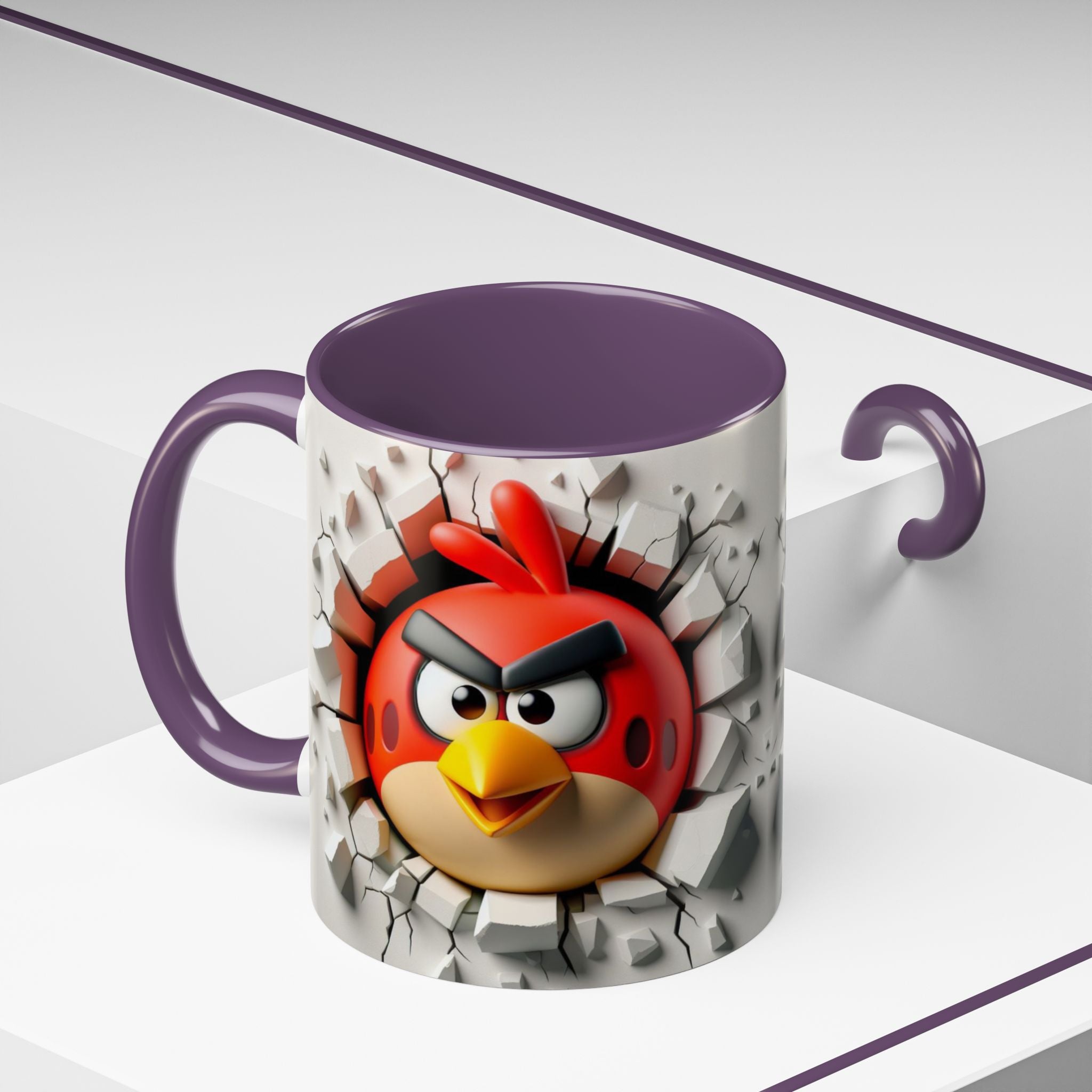 Angry Bird "Break Through" Accent Coffee Mug (11/15oz)