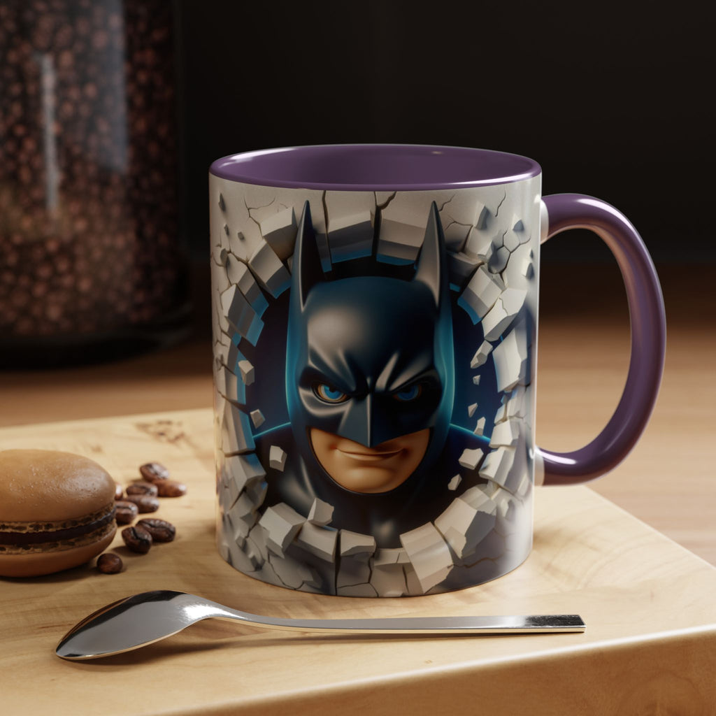 Batman "Break Through" Accent Mug — Superhero Coffee Cup (11/15oz)