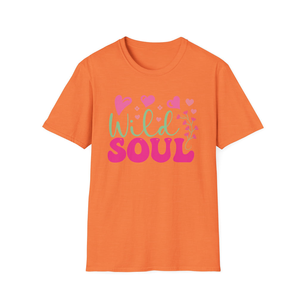 Wild Soul T-Shirt — Pink & Green Heart Graphic Tee