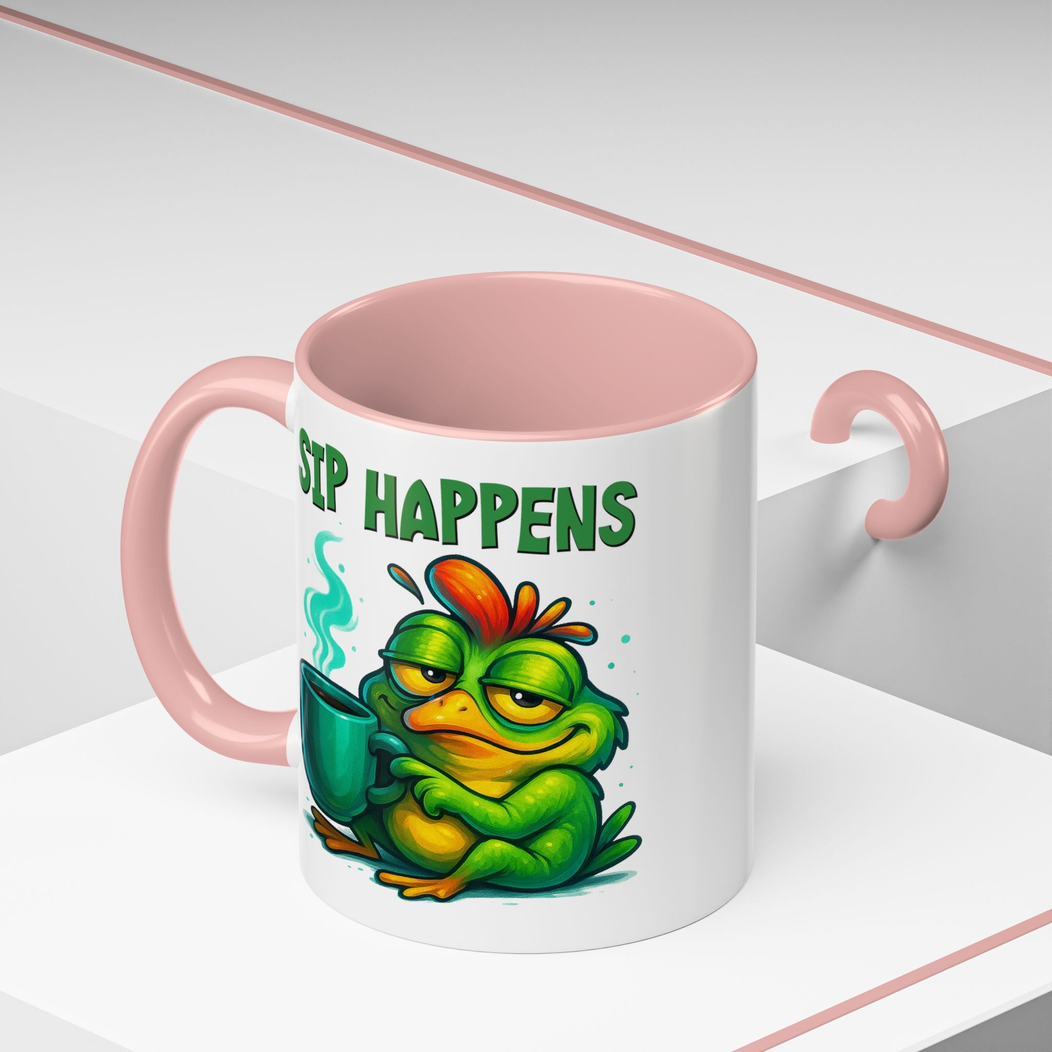 Sip Happens Coffee Mug — Funny Frog Coffee Cup (11/15oz)