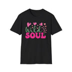 Wild Soul T-Shirt — Pink & Green Heart Graphic Tee