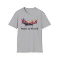 Music Is My Life T-Shirt — Colorful Piano Splash Graphic Tee