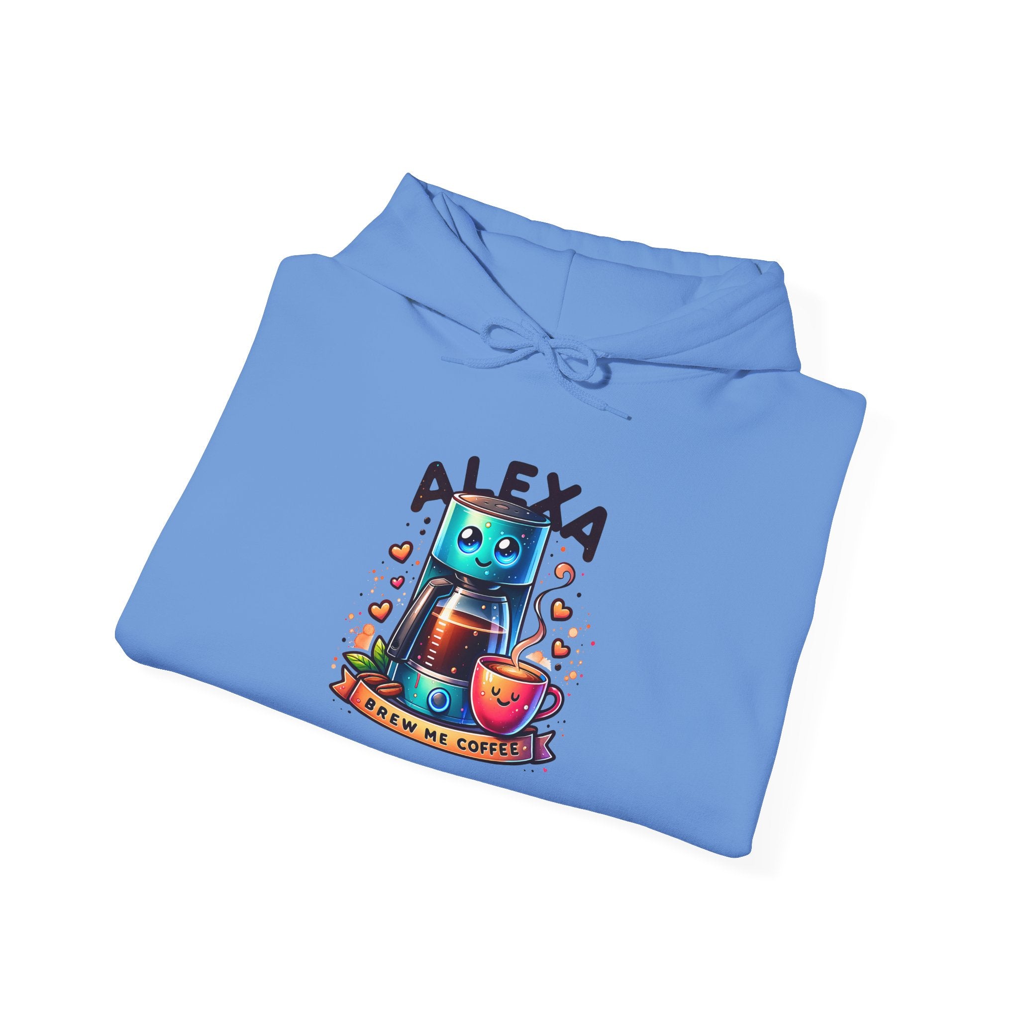 Alexa Coffee Maker Hoodie — Cute Coffee Maker with Coffee Illustration