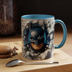Batman "Break Through" Accent Mug — Superhero Coffee Cup (11/15oz)