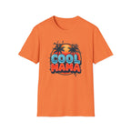 Cool Mama T-Shirt — Retro Palm Sunset Graphic Tee for Moms