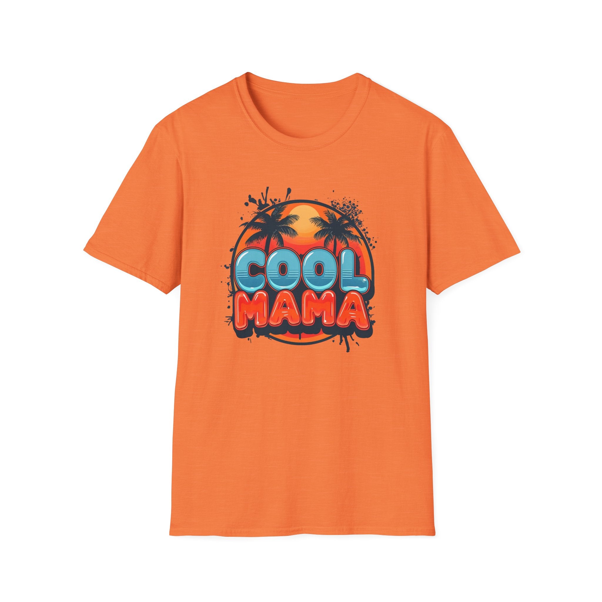 Cool Mama T-Shirt — Retro Palm Sunset Graphic Tee for Moms