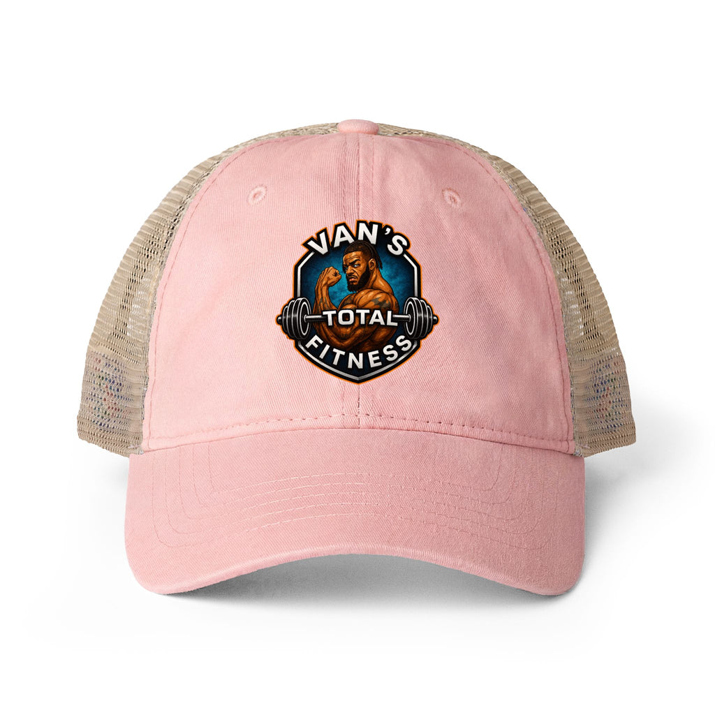 Van's Total Fitness Washed Mesh- Ponytail Back Cap