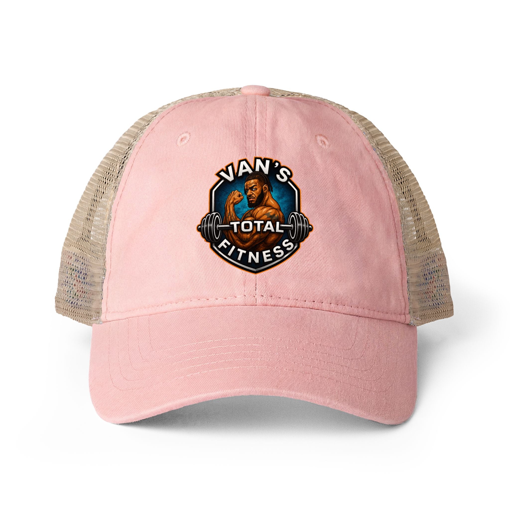 Van's Total Fitness Washed Mesh- Ponytail Back Cap