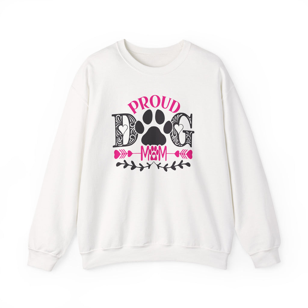 Proud Dog Mom Sweatshirt — Paw Print Crewneck for Dog Lovers