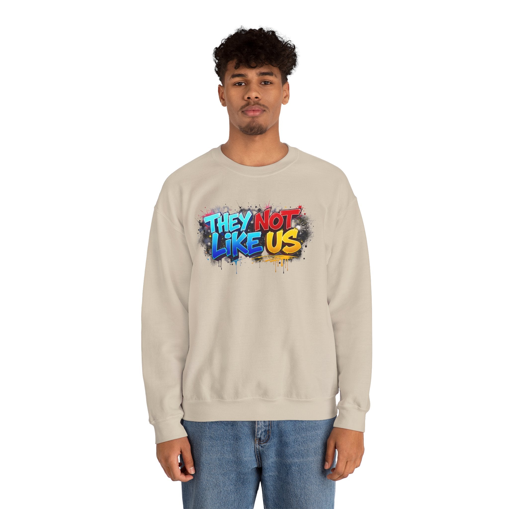 "They Not Like Us" Street Art Graphic — Crewneck Sweatshirt