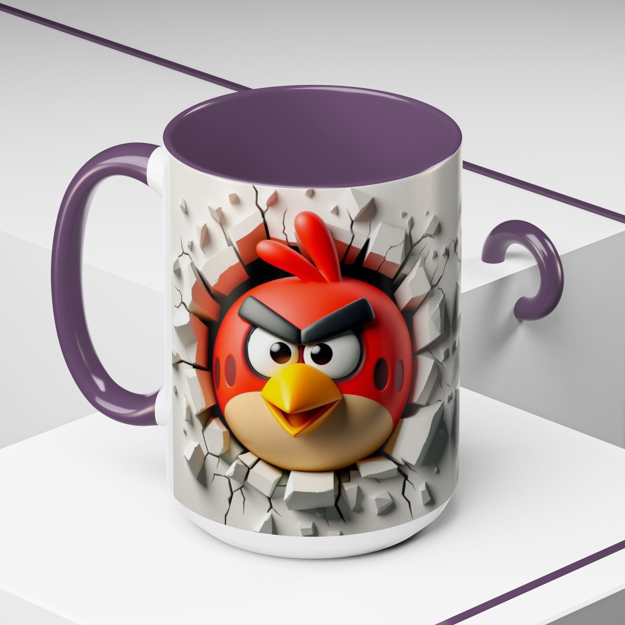 Angry Bird "Break Through" Accent Coffee Mug (11/15oz)