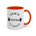 Van's Total Fitness Coffee Mug (11oz/15oz) — Gym Barbell Ceramic Mug