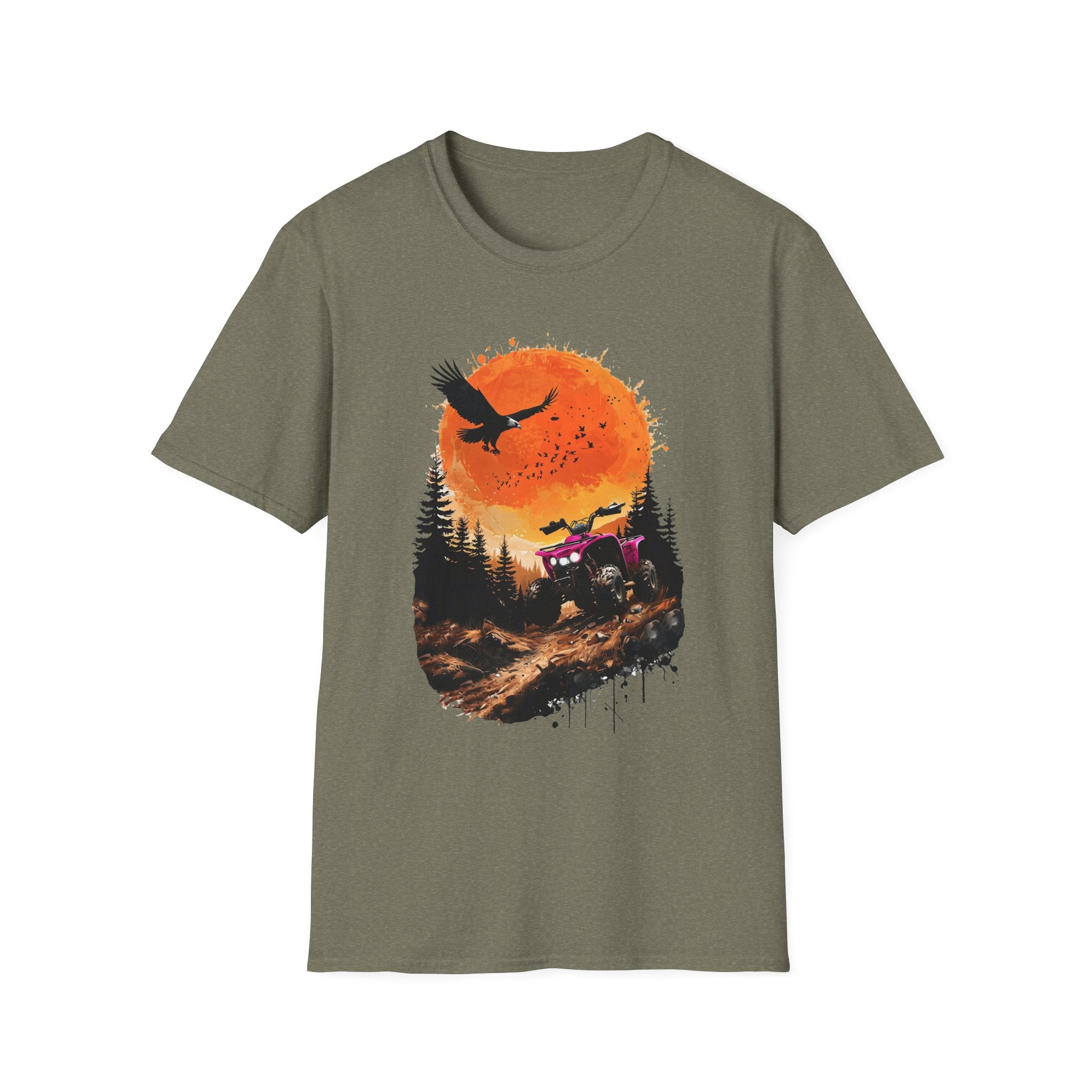Off-Road Jeep Sunset T-Shirt — Adventure Forest Graphic Tee