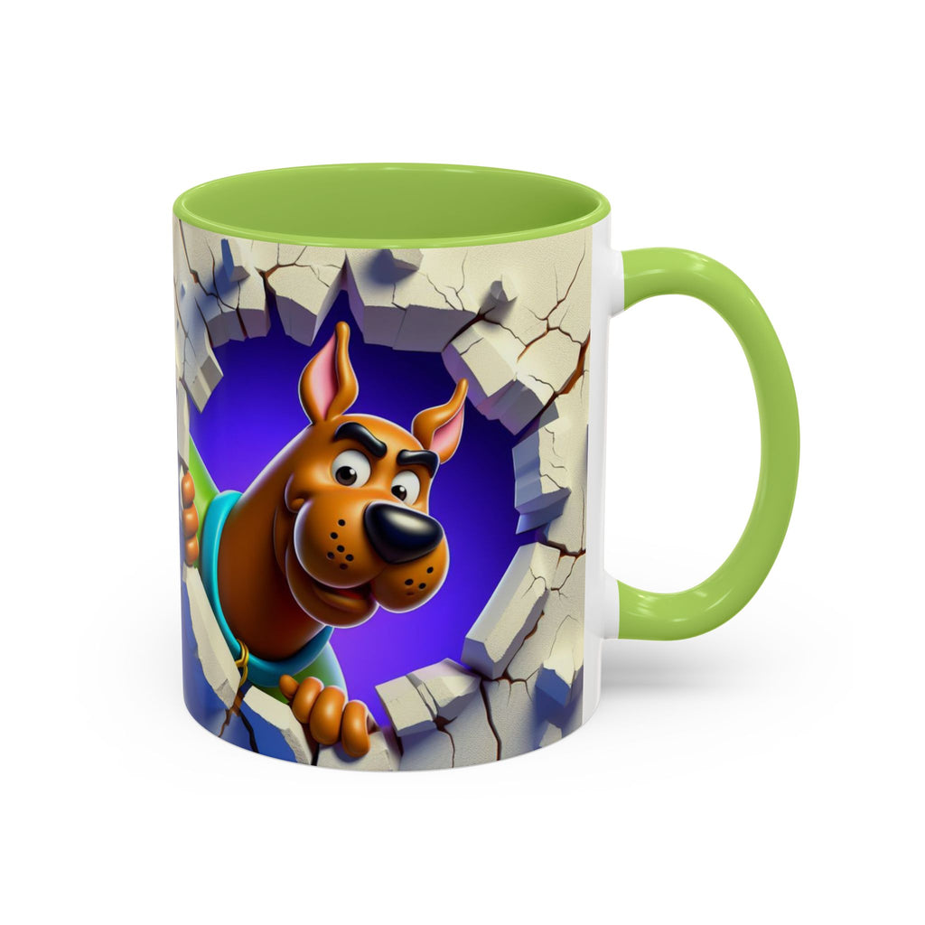 Scooby-Doo "Breaking Through" Accent Coffee Mug (11/15 oz)