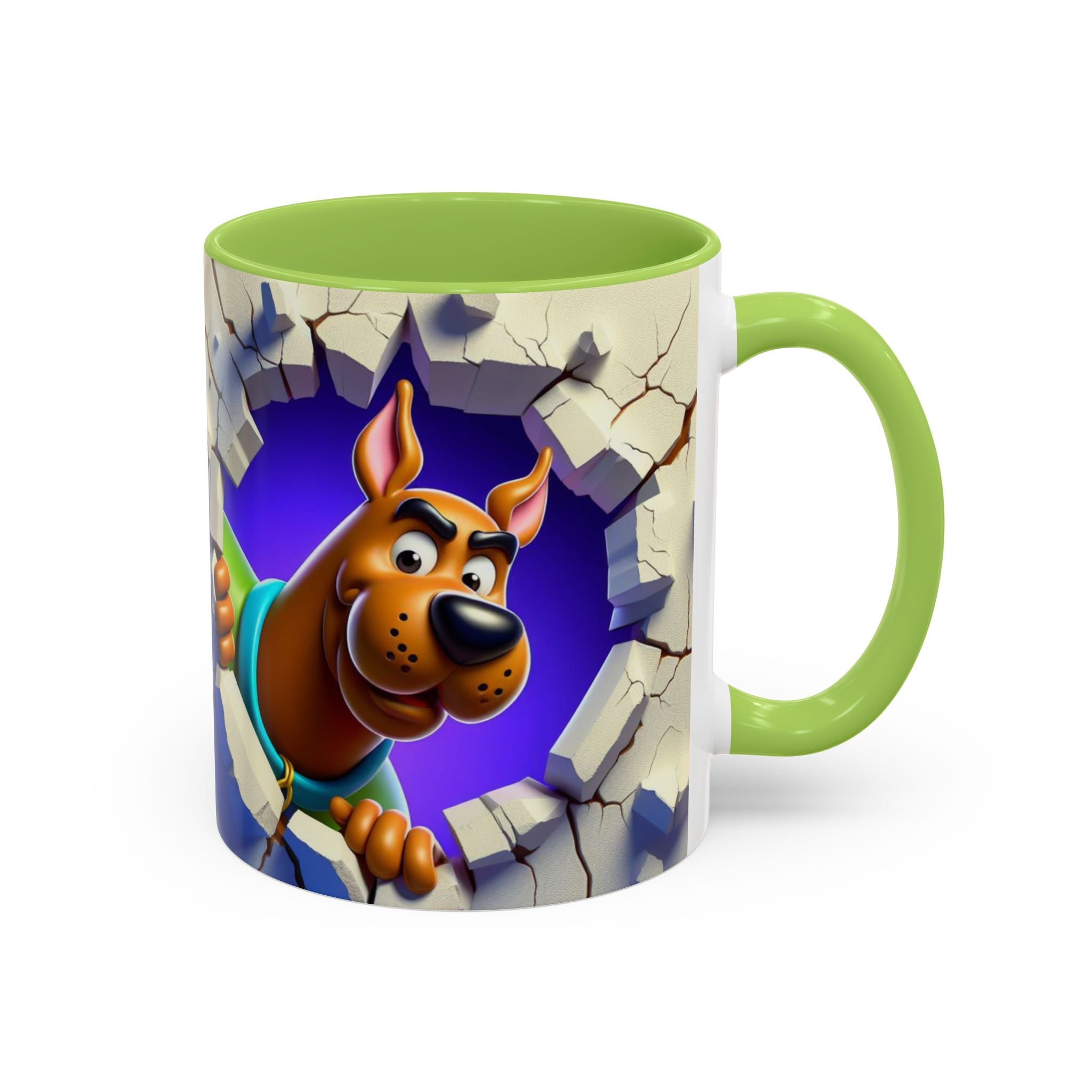 Scooby-Doo "Breaking Through" Accent Coffee Mug (11/15 oz)