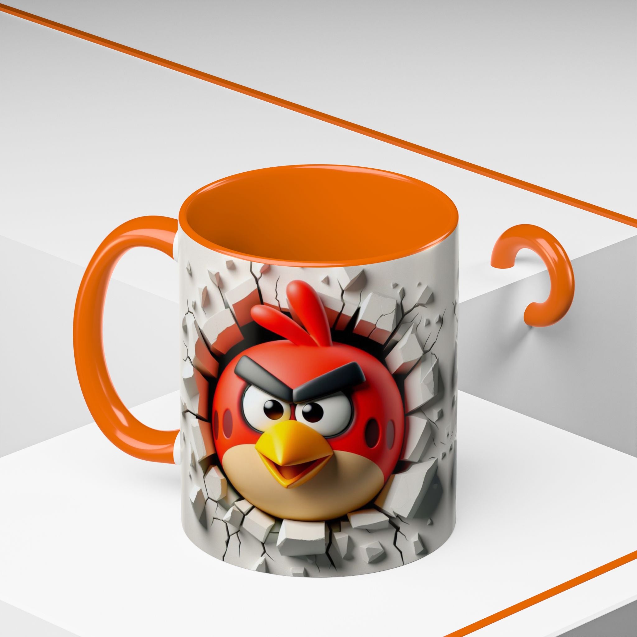 Angry Bird "Break Through" Accent Coffee Mug (11/15oz)