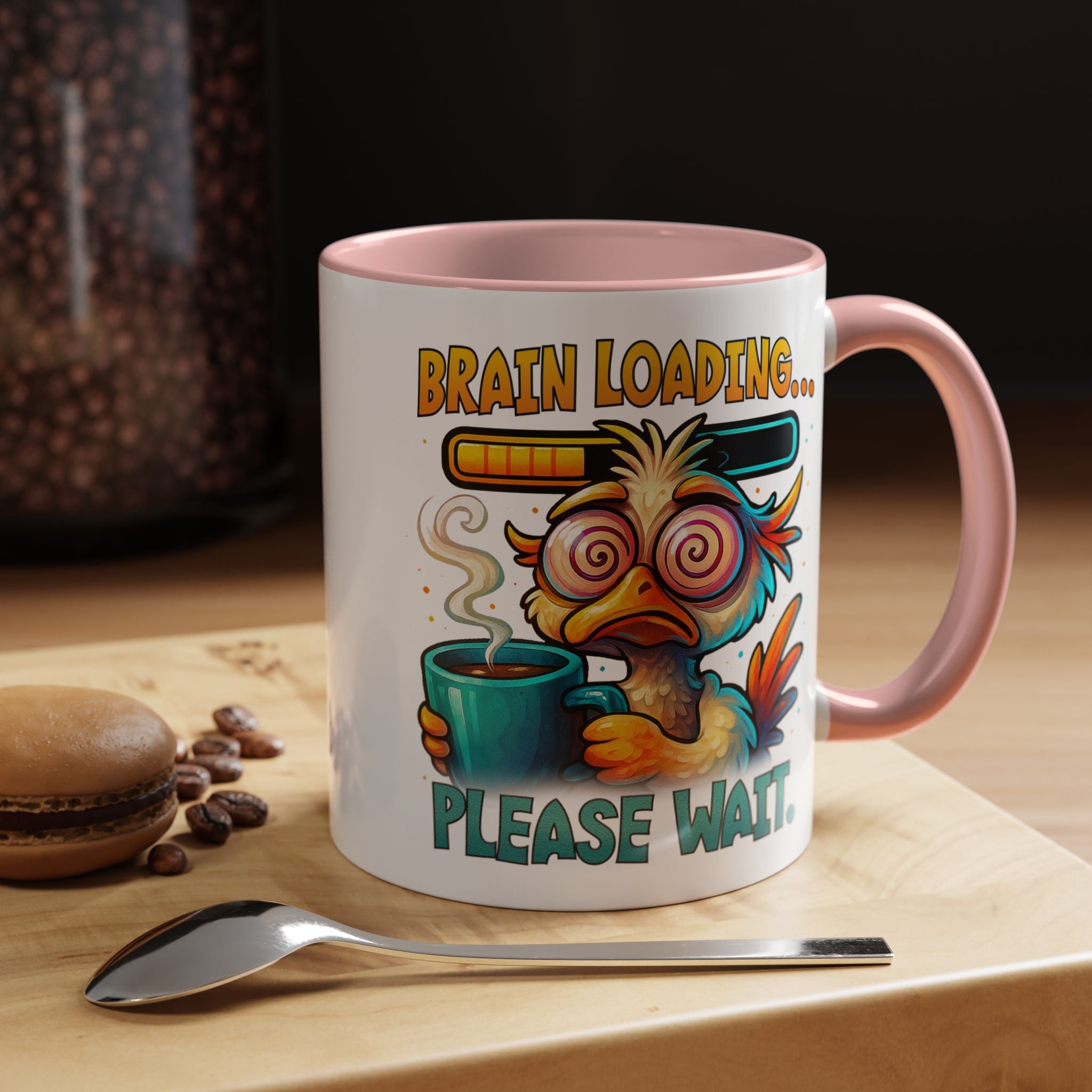 "Brain Loading... Please Wait" Funny Morning Mug for Coffee Lovers