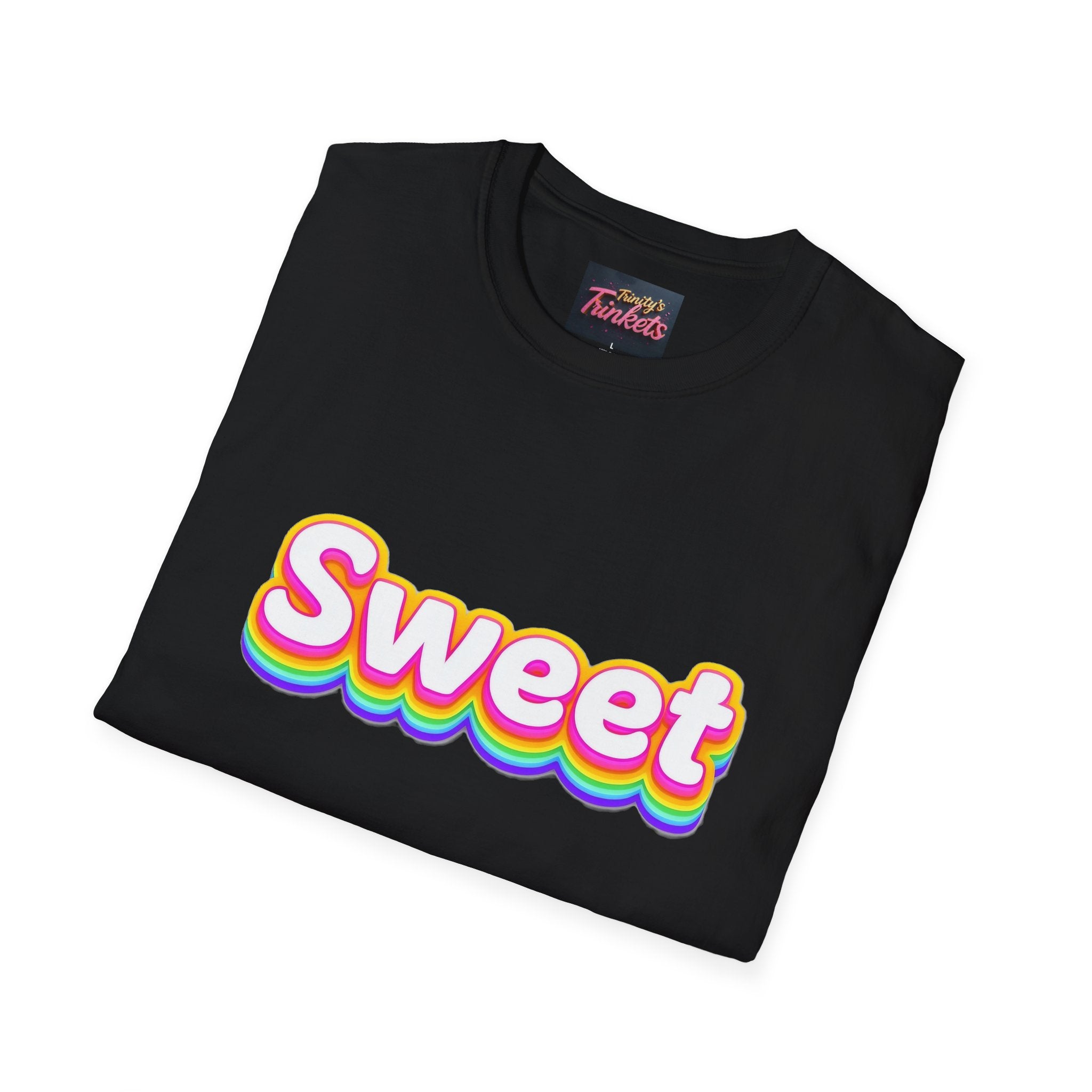 Sweet Rainbow T-Shirt — Retro Colorful Graphic Tee