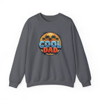 Cool Dad Crewneck Sweatshirt — Retro Sunshine Palm Beach Graphic