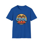 Cool Dad T-Shirt – Retro Sunset Palm Fathers Tee