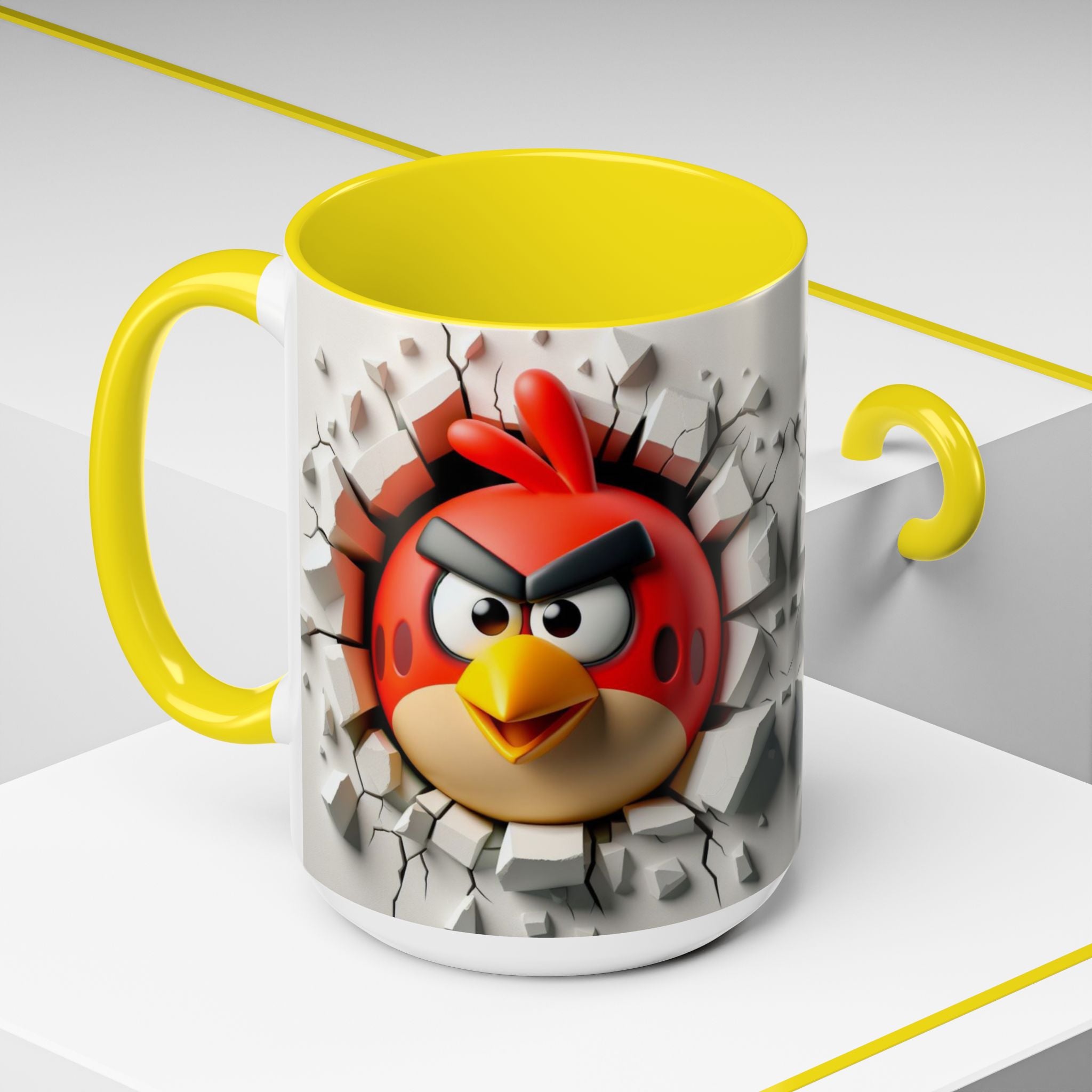 Angry Bird "Break Through" Accent Coffee Mug (11/15oz)