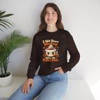 "I Will Start Working When My Coffee Does" Cute Kawaii Crewneck — Coffee Sweatshirt