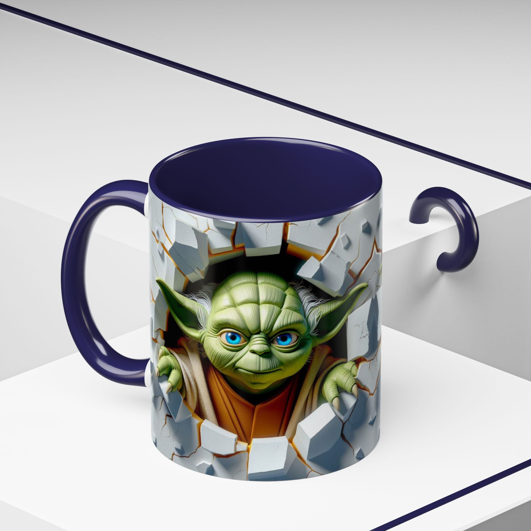 Yoda Break Through Accent Coffee Mug (11/15oz)