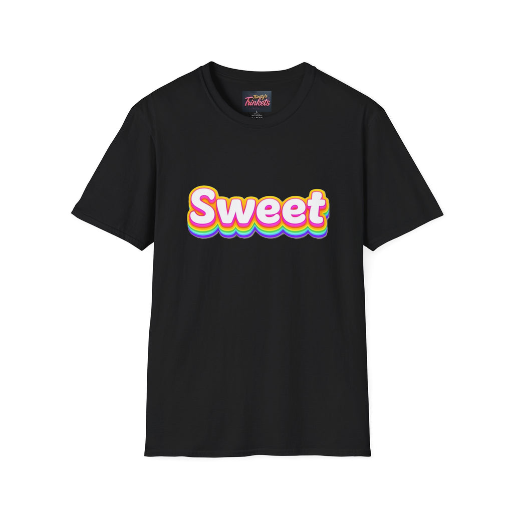 Sweet Rainbow T-Shirt — Retro Colorful Graphic Tee