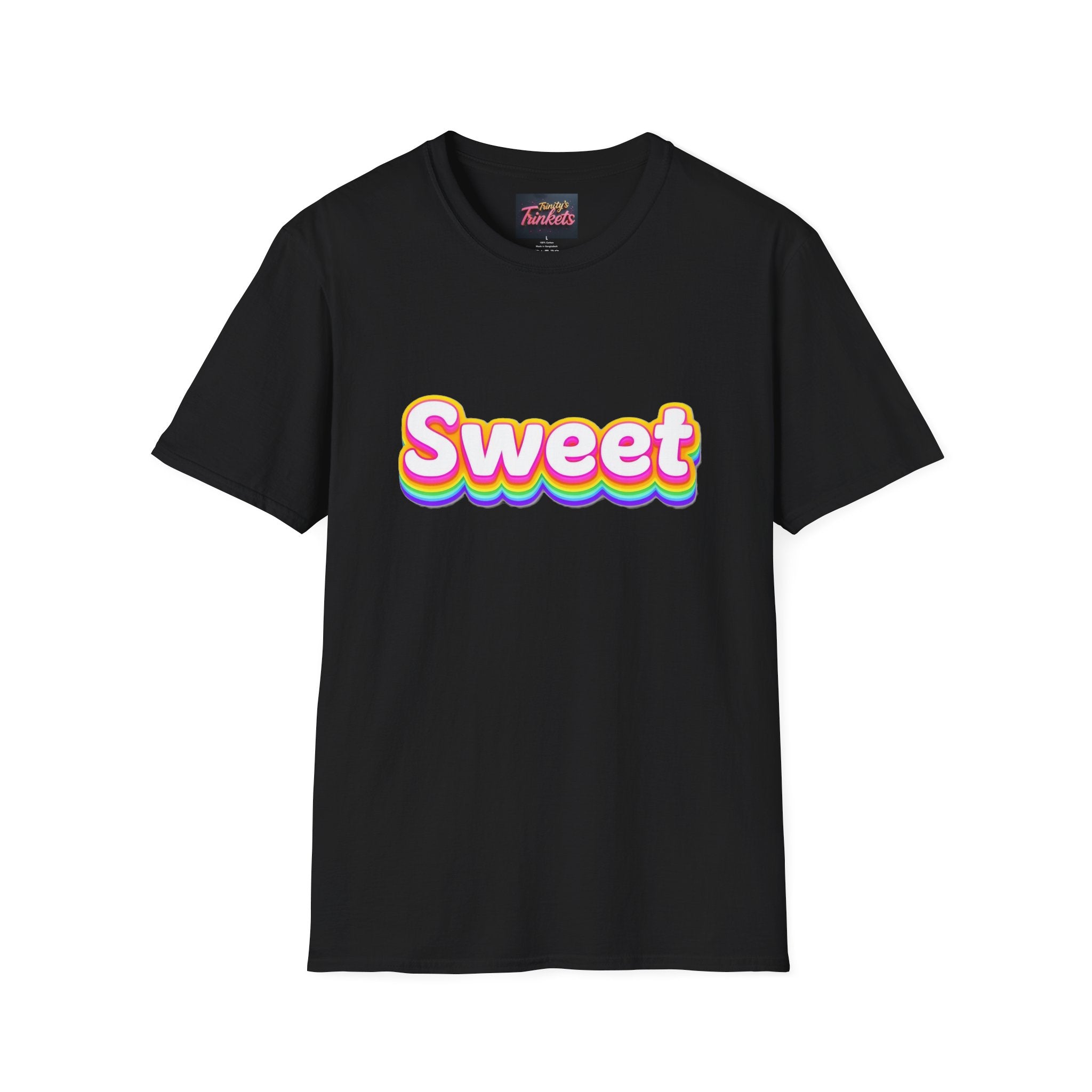 Sweet Rainbow T-Shirt — Retro Colorful Graphic Tee