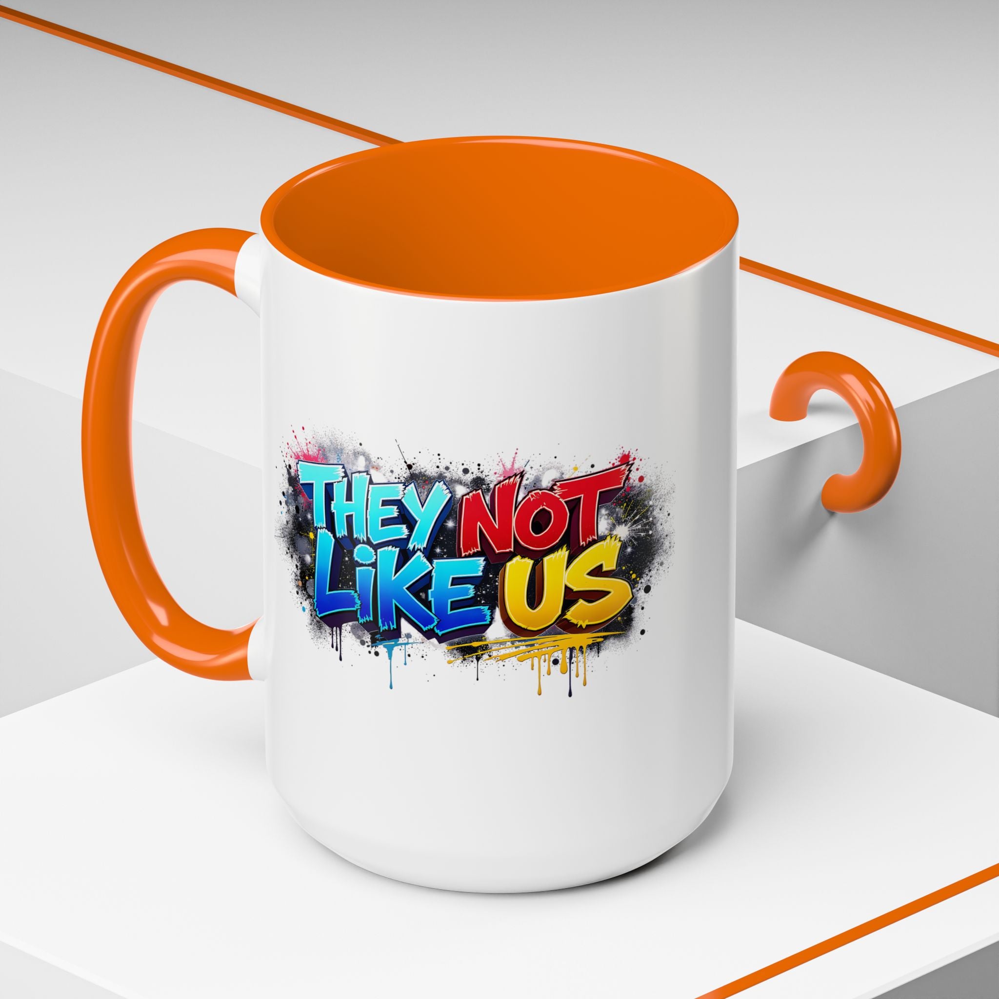 They Not Like Us Coffee Mug — Graffiti Accent Mug (11/15oz)