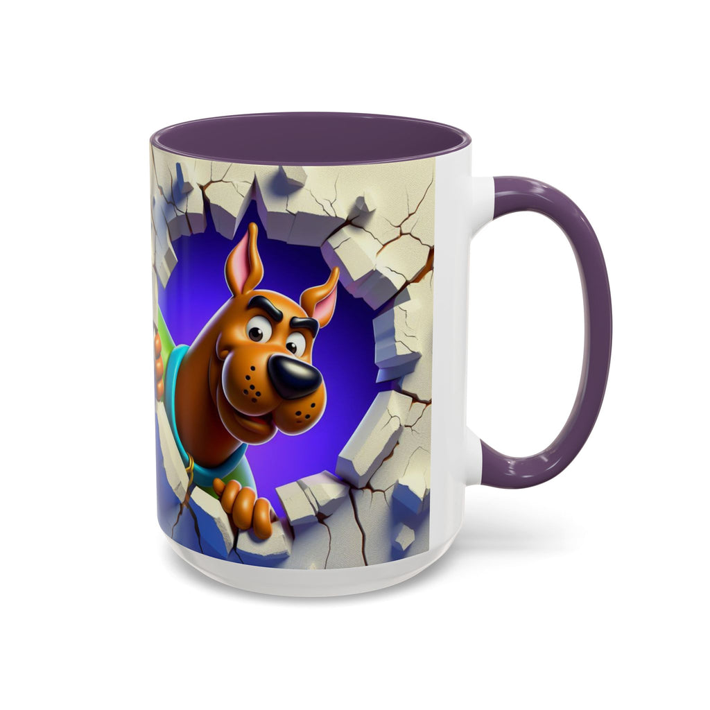 Scooby-Doo "Breaking Through" Accent Coffee Mug (11/15 oz)