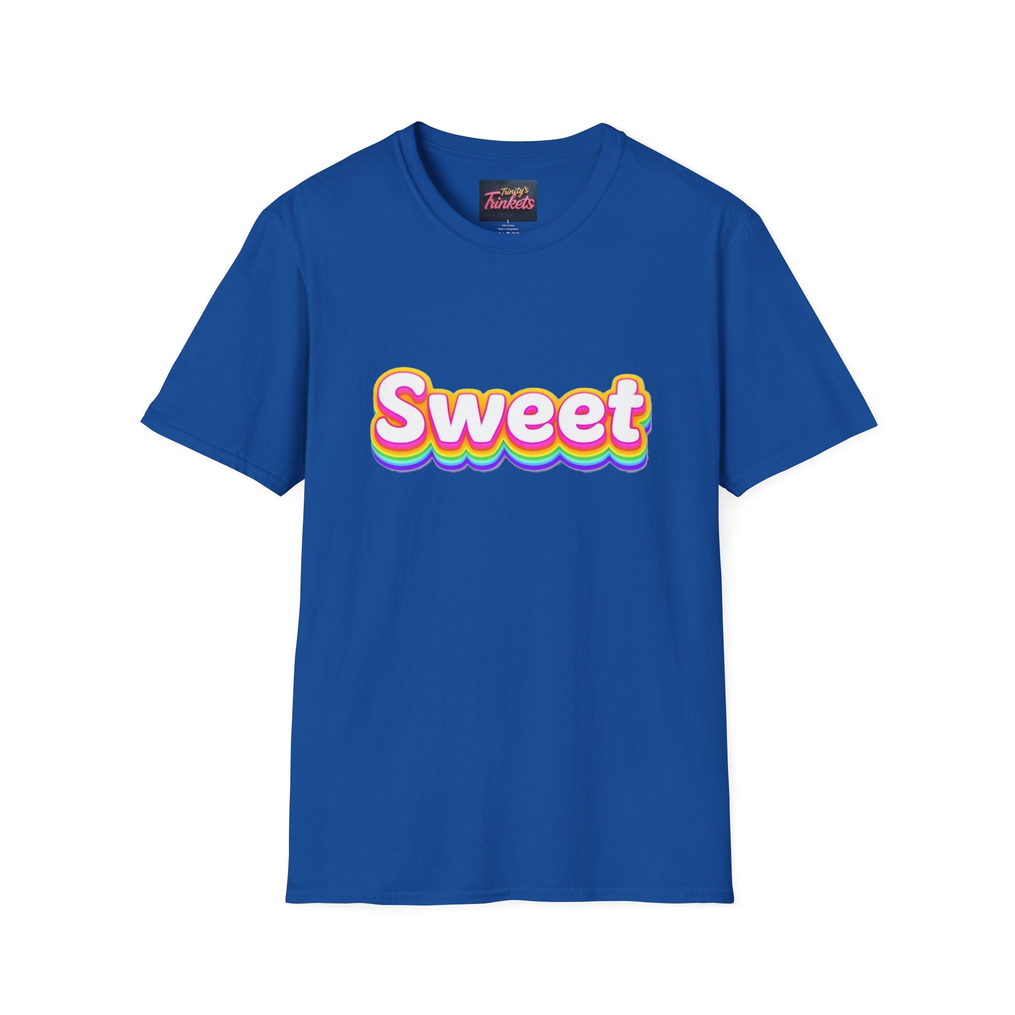 Sweet Rainbow T-Shirt — Retro Colorful Graphic Tee