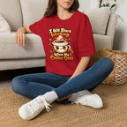 “I Will Start Working When My Coffee Does” Cute Kawaii Coffee Shirt — Coffee T‑Shirt
