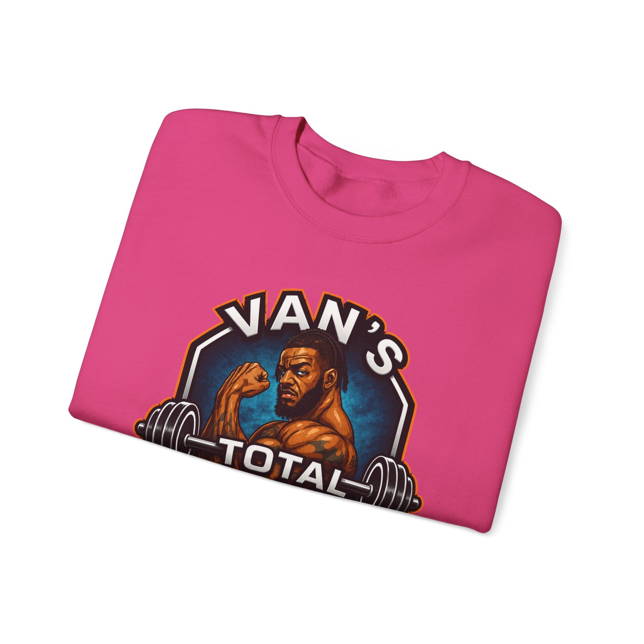 Van's Total Fitness Crewneck Sweatshirt — Gym Logo Pullover for Van's Total Fitness Fans