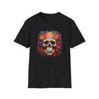 Day of the Dead Skull T-Shirt — Floral Sugar Skull Graphic Tee