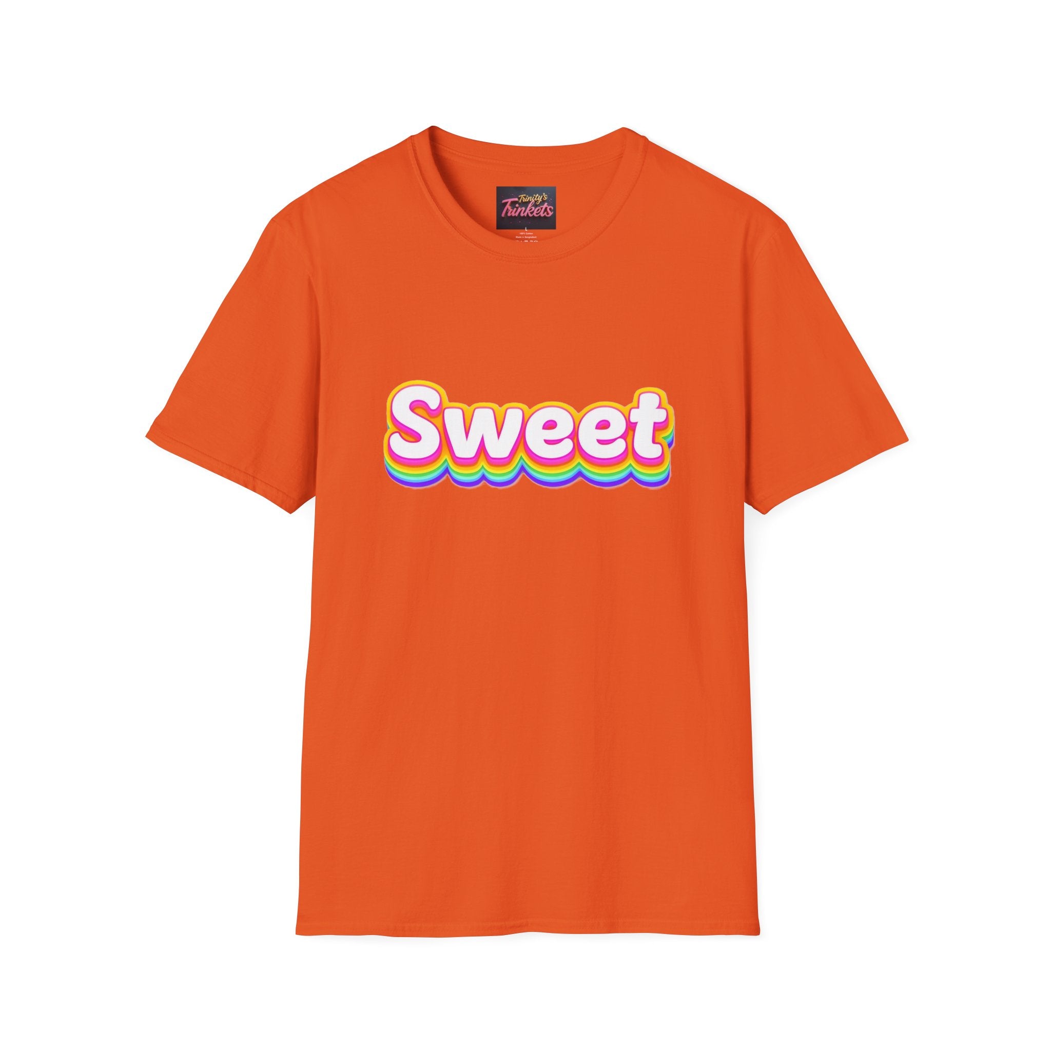 Sweet Rainbow T-Shirt — Retro Colorful Graphic Tee
