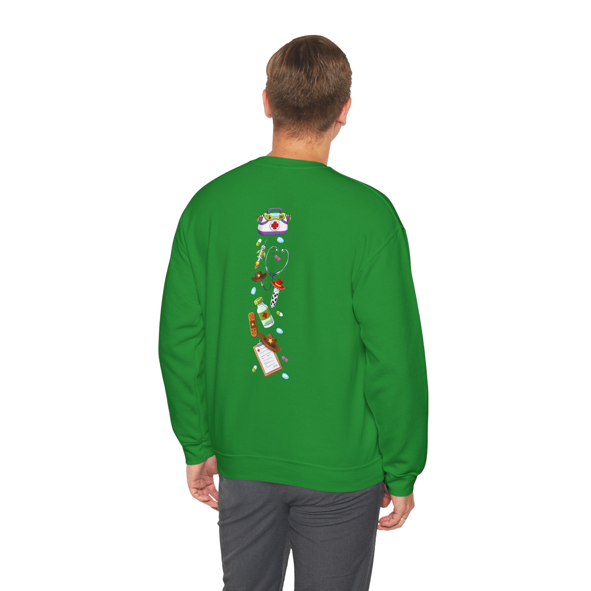 Nurse Story Sweatshirt — Cute Medical Cartoon Crewneck for Nurses