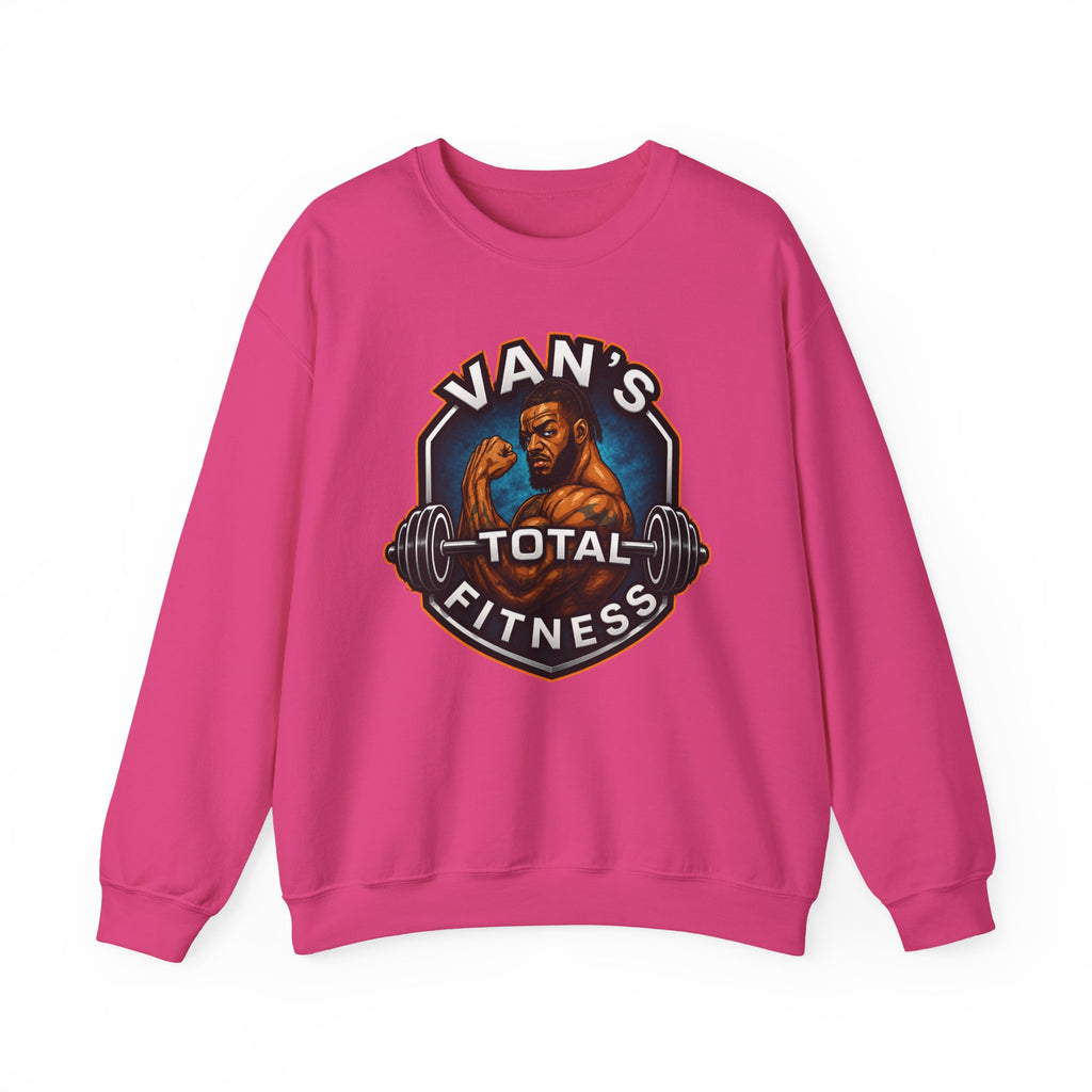 Van's Total Fitness Crewneck Sweatshirt — Gym Logo Pullover for Van's Total Fitness Fans