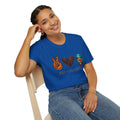 Peace Love Coffee T-Shirt — Retro Leopard Peace Sign & Heart Coffee Cup Tee