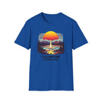 Yellowstone National Park T-Shirt — Retro Geyser Sunset Outdoor Tee