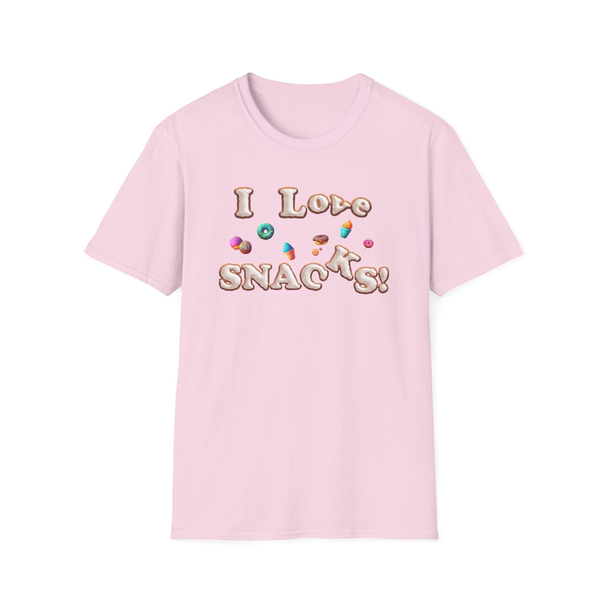 I Love Snacks T-Shirt — Cute Snack Lover Graphic Tee