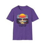 Yellowstone National Park T-Shirt — Retro Geyser Sunset Outdoor Tee