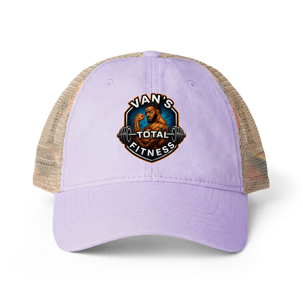 Van's Total Fitness Washed Mesh- Ponytail Back Cap